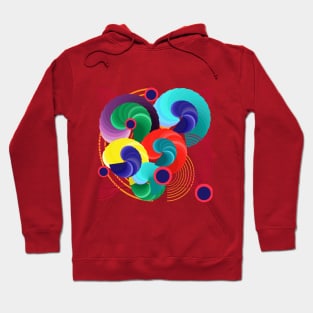 Hipster Circle Abstract Blend colourful Hoodie